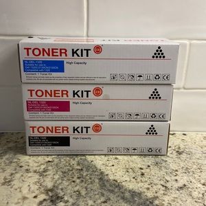 Toner kits Black, Magenta, Blue